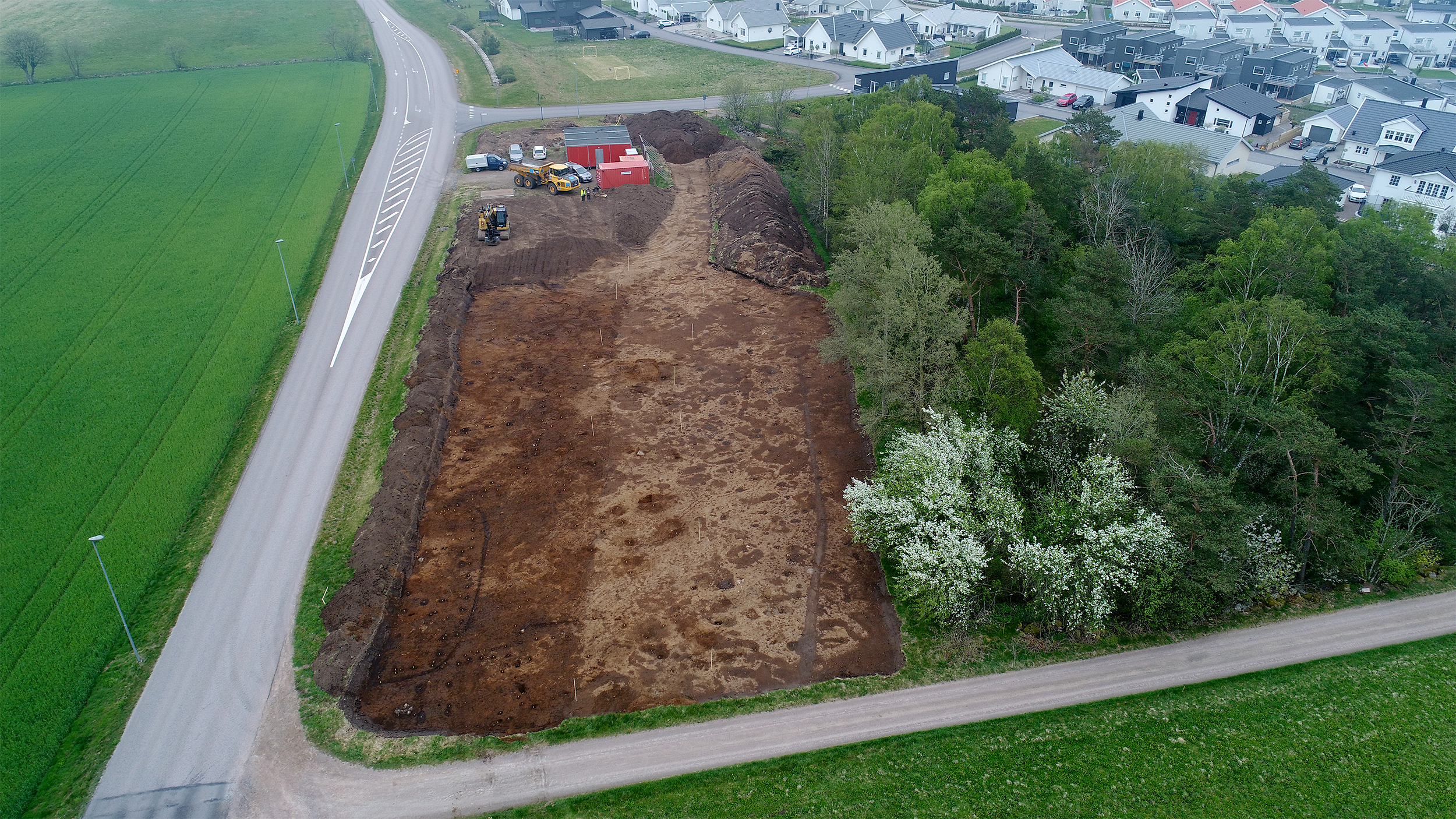 Drönarfoto Söndrum Halmstad Arkeologi Arkeologikonsult